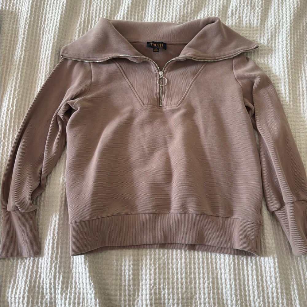 Truth Brown Cowl Neck Sweater